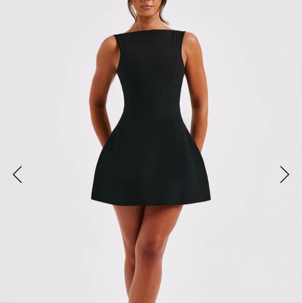 ALANA MINI DRESS - BLACK - Picture 3 of 3